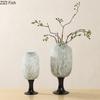 Color Dot Pattern Glass Vase Creative Flower Pots Desk Decoration Flower Arrangement White Floral Vases Room Aesthetic Decor
