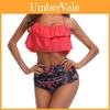 Costume da Bagno di Qualità Premium Moda Volant Donna Bikini a Vita Alta Set Per Stile e Comfort