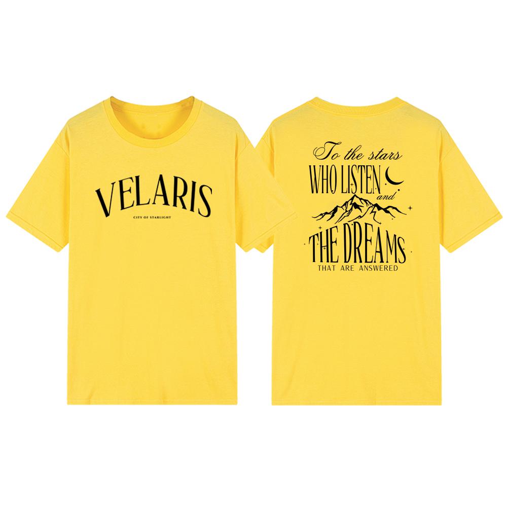 Velaris City of Starlight Acotar Graphic T Shirts Night Court Shirt Bookish Gift Men Women Short Sleeve Tshirts Streetwear Tops
