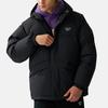 Reebok Stylish Versatile Comfortable Hooded Long Sleeve Puffer Jacket Unisex Outerwear Black 24FRM207UGH0