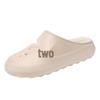 2025 Winter EVA Couple's Cotton Slippers: Indoor Warm Shoes with Thick Sole and Velvet-Lined Holes