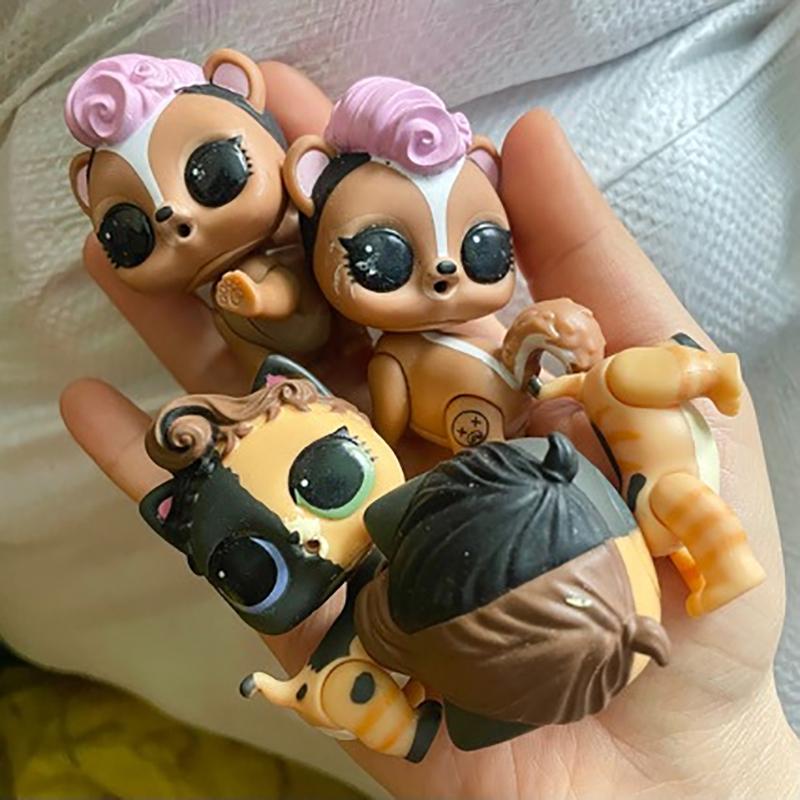 1Pc Big Eyed Animals Random Super Mini Dolls 3Cm Pet Girls Diy Collectible Toys Children'S Birthday Gift