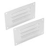 2pcs Rectangle Stamped Louvered Vent 5 X 2.6in Mirror Polished 316 Stainless Steel Cabin Vent Louver Grill Cover for