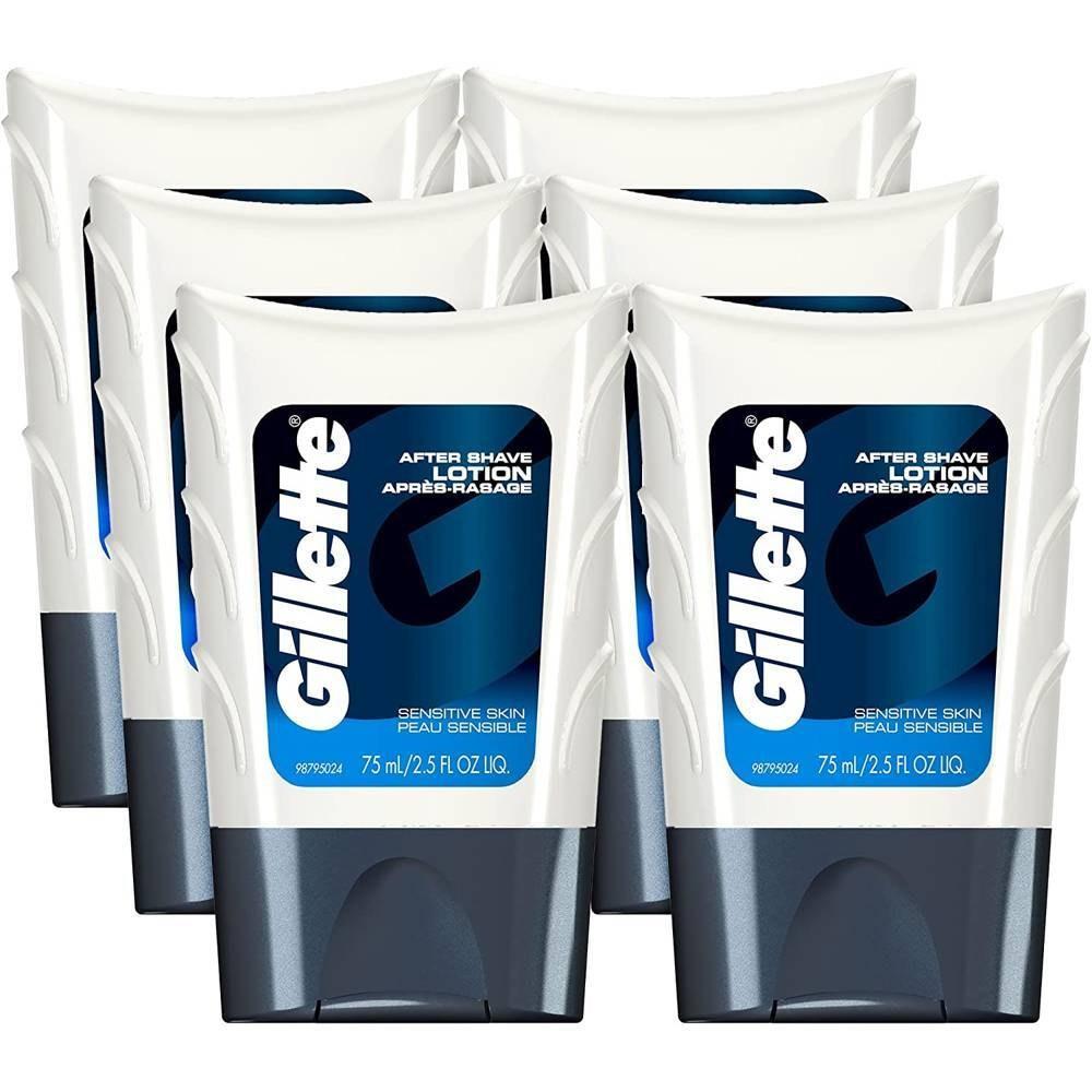 Gillette Men Aftershave Lotion Sensitive 6
