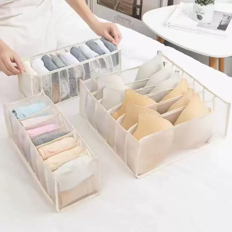 Clothing & Accessories Grid Organizer: Drawer-Type Storage for Jeans, Socks, and Underwear