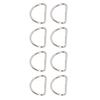 100 Stück Metall D-Ringe Glattere Oberflächen Klassischer Look Metallringe Schnalle für DIY Gürtel Gepäckgurte Handtaschen Rucksäcke