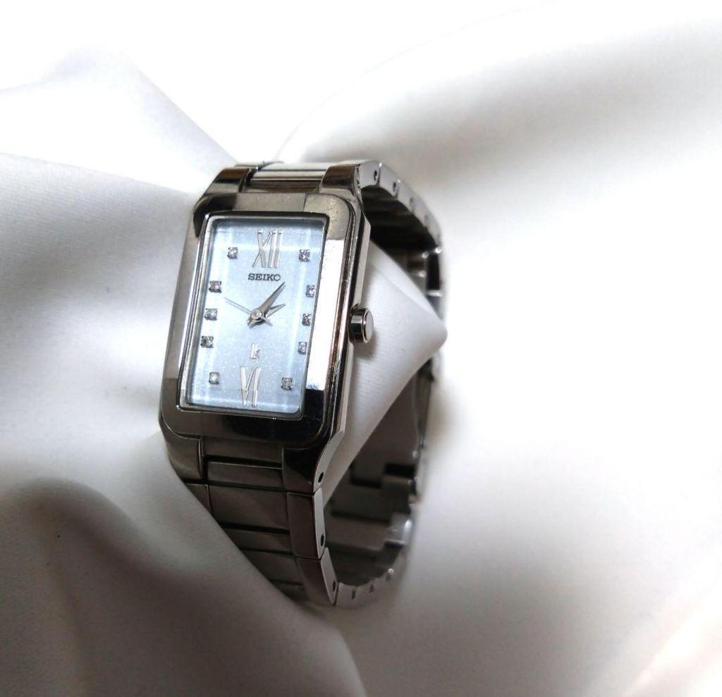 [USED] Extremely Rare SEIKO Lucia Cut Glass Watch with 10 Diamonds. Battery Replaced.