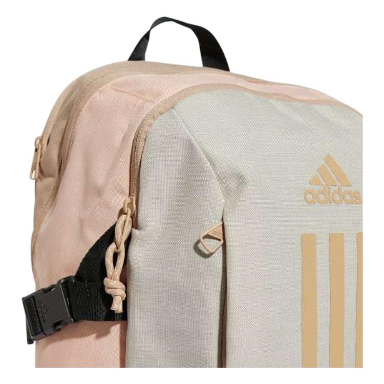 Adidas Power Polyester Backpack Unisex Pink Coral Blend With Warm Sandstone Adidas JC9333