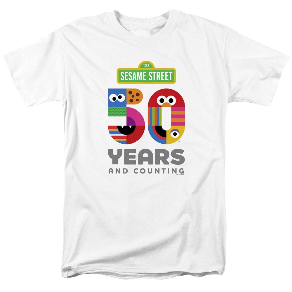 Sesame Street 50th Anniversary Logo Men s T-Shirt Officially Licensed S-5XL Tee 3XL