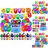 Cake Balloon Game Cupcake Topper Banner Birthday Party Decor Supplies