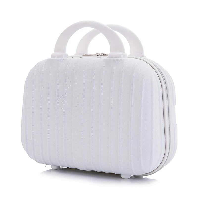 Sac Boîte Cosmétique Portable Grande Capacité Imperméable 14 Pouces Sac de Rangement Cosmétique Anti-Humidité Trousse de Toilette Valise pour la Maison le Voyage