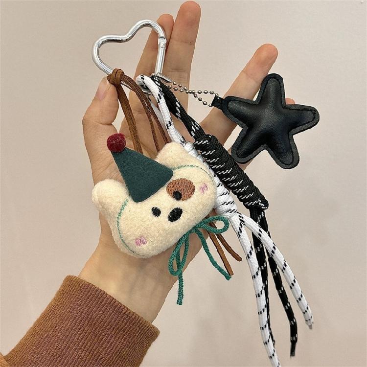 Sweet Bear Purse Accessory Soft and Portable Bag Pendant Cartoon Bag Keychain Bags Charm for Parties and Casual Outings