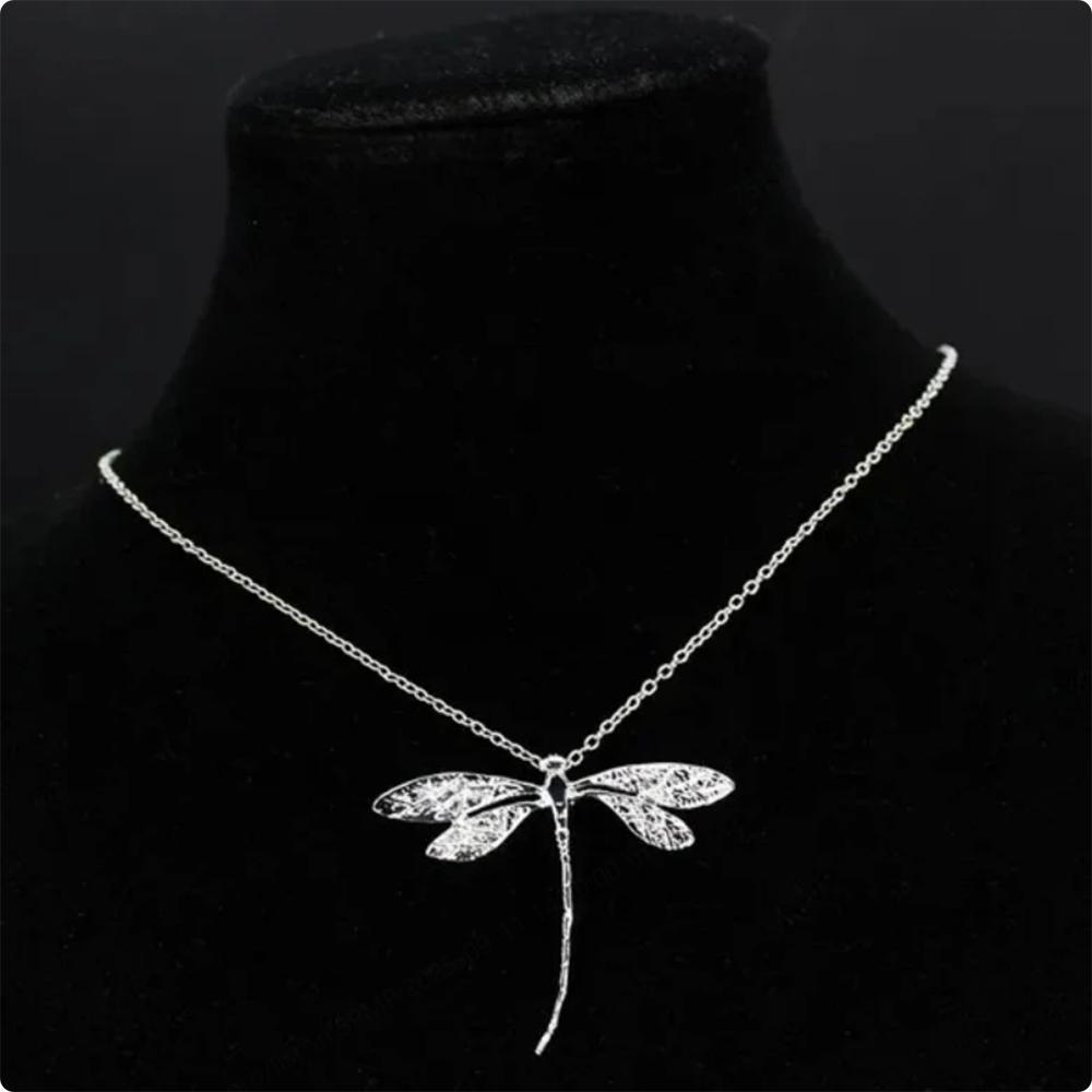 Copper 40-75cm Delicate Dragonfly Pendant Necklace for Women's Wedding Party Jewelry