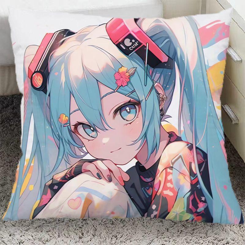 Hatsune Miku Periféria Dvojrozmerný Vankúš Študentská Izba Animácia Spálňový Vankúš Obývacia Izba Pohovka Vankúš Narodeninový Darček