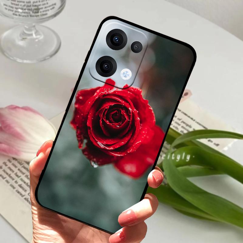 For Oppo Reno13 Pro Case Reno 13 12 5G Cute Animal Soft Silicone TPU Phone Cover For Oppo Reno12 Pro Protection Fundas Phone Bag