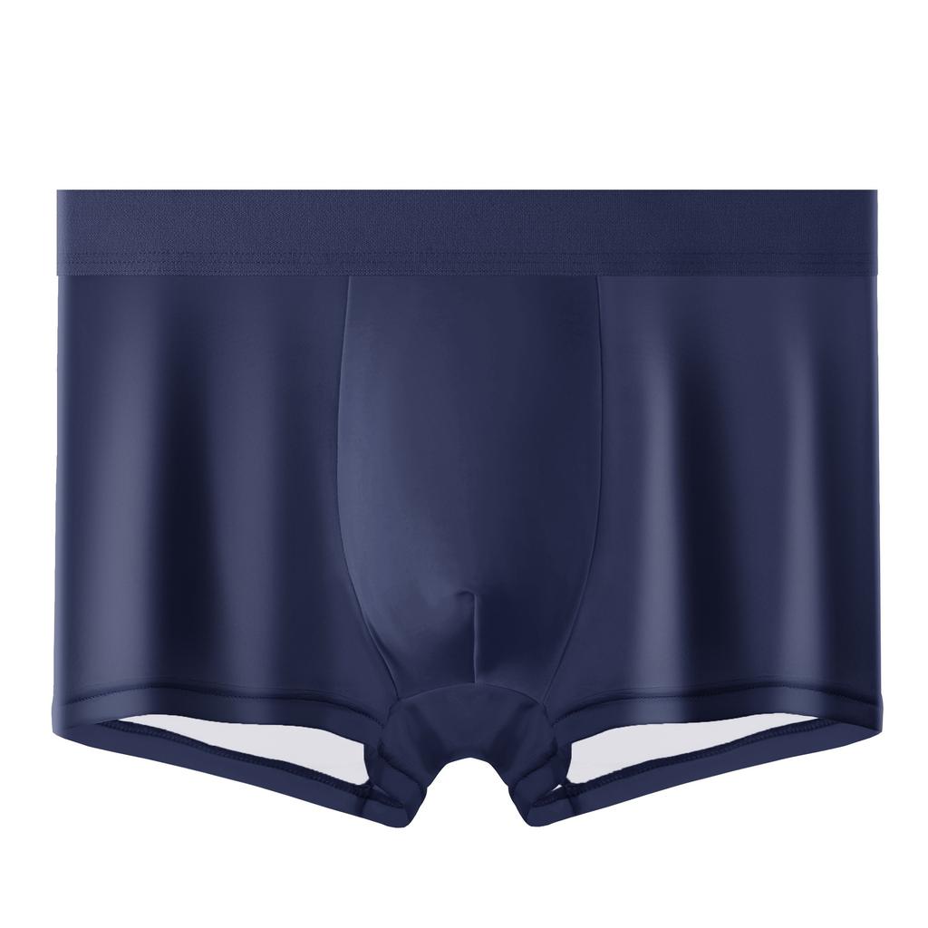 Men's Flat Corner Underwear No Trace Ice Silk Cool Breathable Summer Ultra Thin Quick Drying Shorts