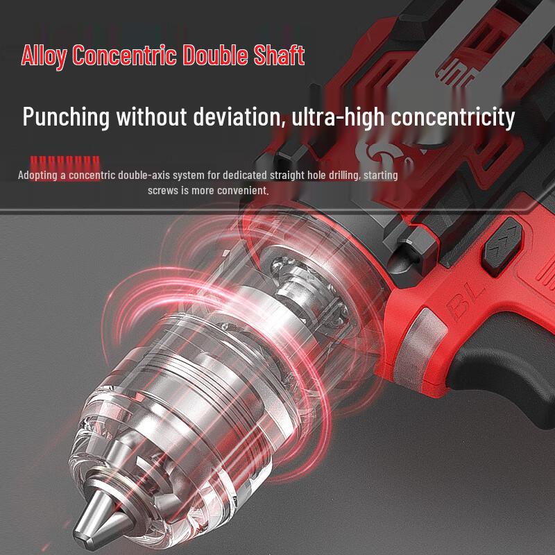 Chigo 21V Cordless Brushless Impact Hammer Drill CN Plug (adapter Included)