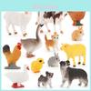 Bauernhoftier Schafe und Kaninchen PVC-Figuren Sammlung mit strapazierfähigem Material für Kinderspielzimmer und Klassenzimmergebrauch