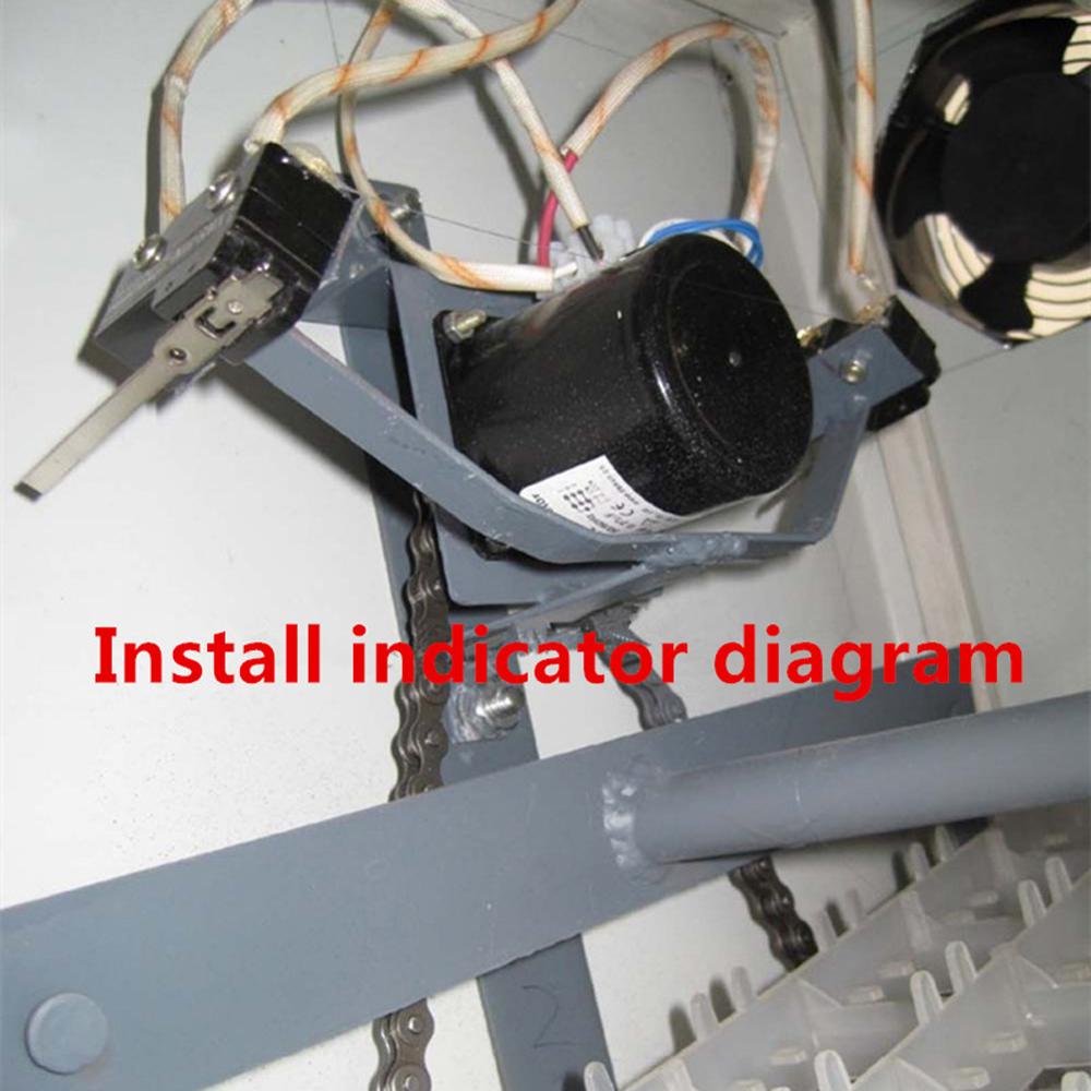 1 st 220V/110V 100CM Kedjeinkubator Automatiskt Äggvändningssystem Industriell Vändning Täta Ägg Motor Med