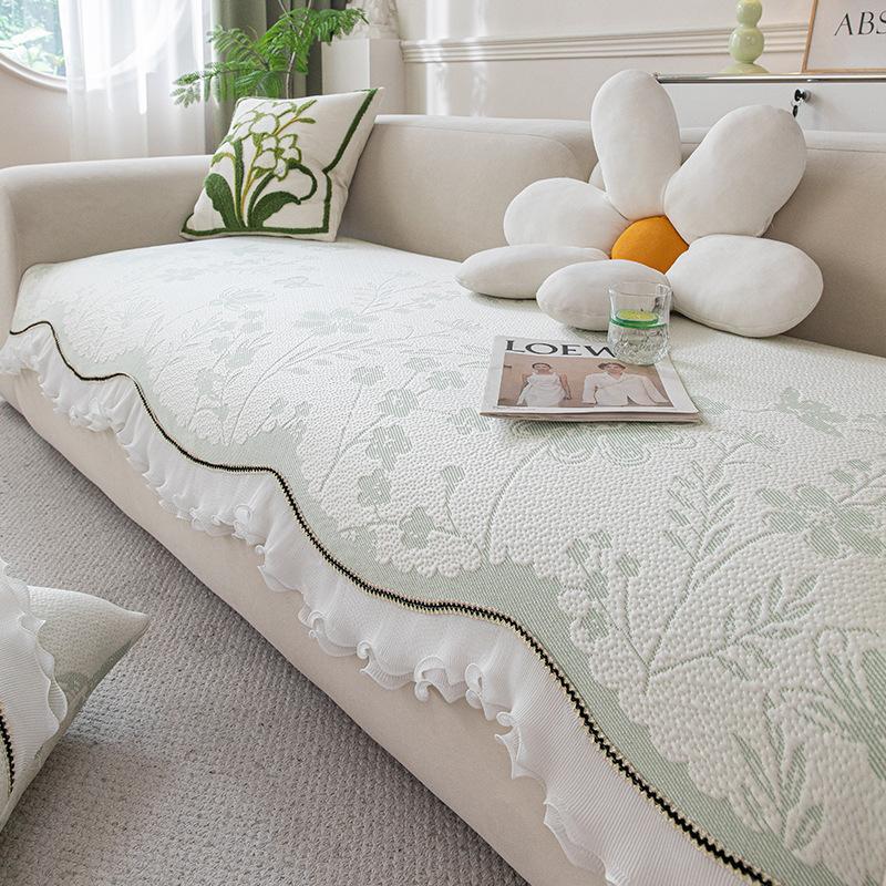 Special-Shaped Cold Silk Cool Sofa Cushion  Summer New Modern Simple Light Luxury Non-Slip One-Piece Mat Cushion