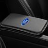 1Pcs Car Armrest Box Mats Leather Center Console Covers Styling For Ford Focus Mk2 Mk3 Fiesta Ranger Mondeo S-MAX Kuga Mustang