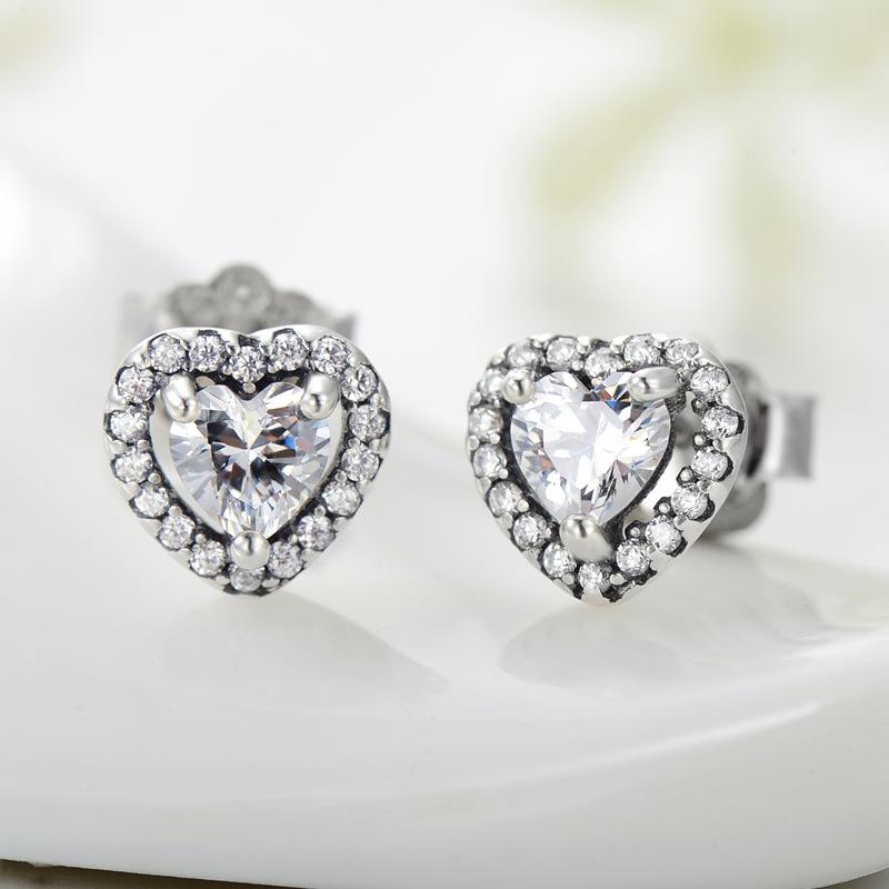 Tancise 925 Sterling Silver Zircon Earrings Drop Earrings For Women Wedding Party Gifts