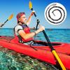 4 Pieces Kayak Paddle Leash Kayak Rod Leash Kayak Paddle Lanyard Stretchable Coiled Lanyard Leash Kayak Accessories