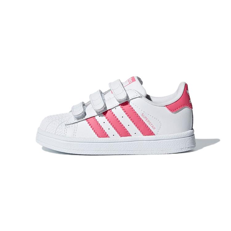 

Adidas Originals SUPERSTAR Low top Toddler Shoes Pink White Infant And Toddler CG6638 23
