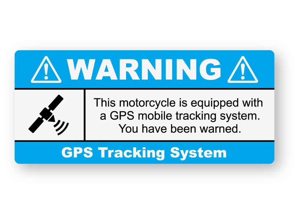 Reflective Sticker Kobo GPS Anti-Theft Sticker (For Motorcycles), Retroreflective, Outdoor Weather Resistant 5 Years, GPS Bike