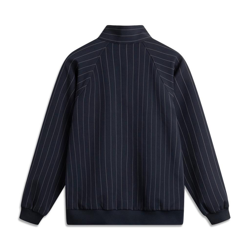 Li Ning Jackets & Coats Men's Dark Black Blue Stripes AFDV159-1