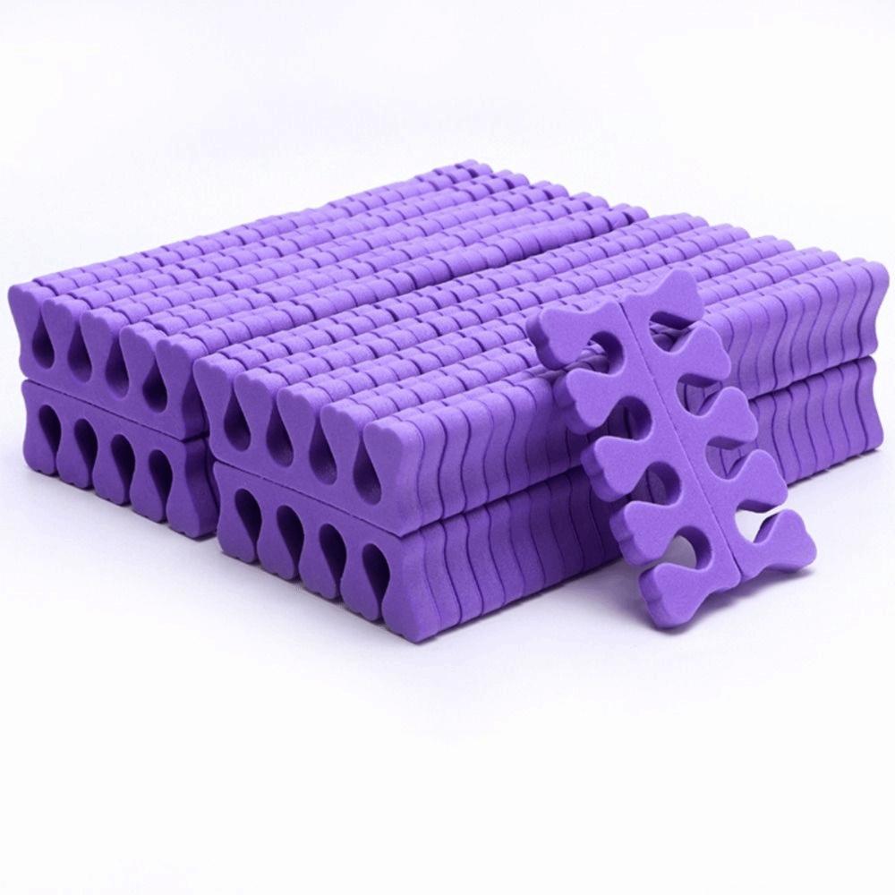 100 Stuks Flexibele Teen Spreiders Zacht Spons Pedicure Voetsteunen Manicure Oefening
