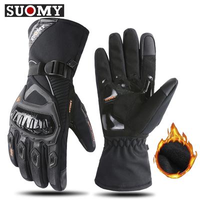 Winter Motorcycle Riding Gloves Can Touch Screen Waterproof and Warm Electric Vehicle Long Windproof Gloves
