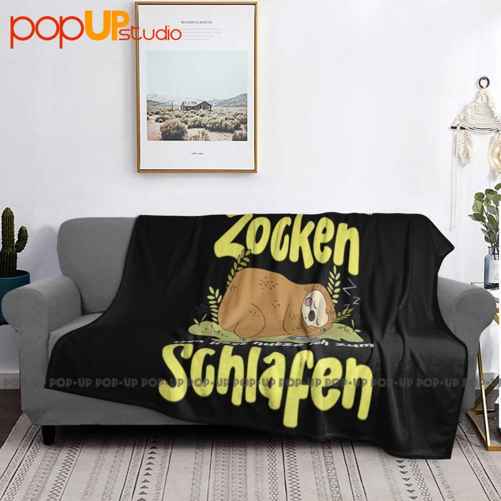 Zocken Zocker Gamer Gaming Faultier Ultraweiche Decke Quilt Winter Sofabezug Bettdecken