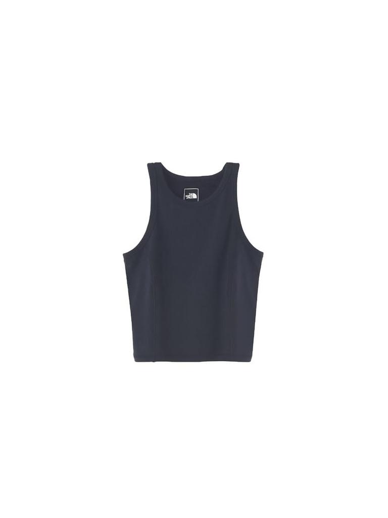 The North Face Nature Active Bra UV Urban Size L Women's Top, Moisture-Wicking, Quick-Drying, Antibacterial, Odor-Resistant, Protection, Navy,
