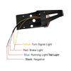 Universal 12V Motorcycle LED Tail Light Rear Fender Stop Brake Lights License Plate Light Bracket Holder For Dirt Bike Motorbike