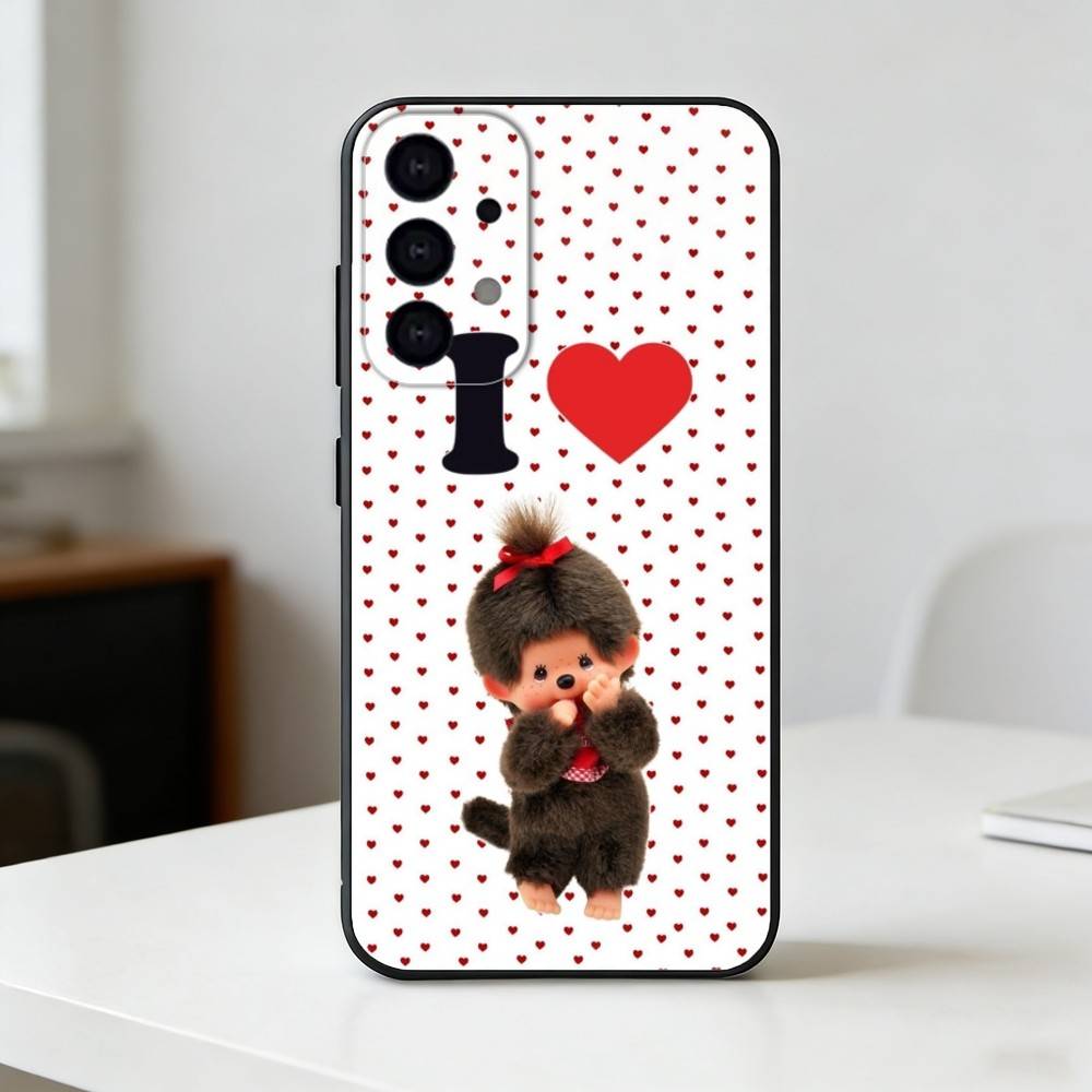 cute monchhichis     Phone Case For Samsung S25,24,23,22,30,21,10,9,Ultra,Plus,Lite Soft Black Case
