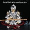 Creative Black God Sun Wukong Car Ornaments Car Center Console Decoration Car Figures Kawaii Desktop Decoration Fans Gifts