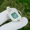 925 Sterling Silver Radiant Amazonite Gemstone Mother Bezel New Pendant Jewelry