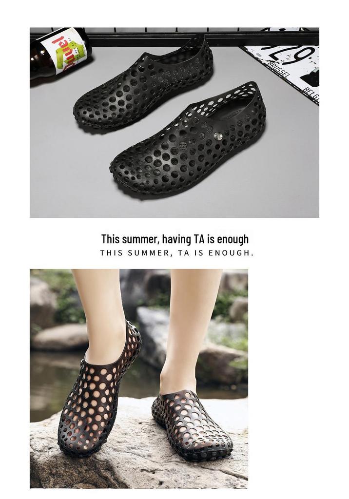 Vietnam Crocs Unisex Summer Beach Shoes, Non-slip Closed-toe Sandals for Men and Women