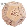 12 Sides Food Decision Dice Wooden Couple Date Night Ideas Dice Portable Dinner Takeaway Decider Dice Adults Girlfriend Boyfriend Date Night Props