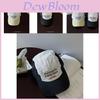 Stylish Summer Baseball Cap With Embroidered Letters For Couples In Black And Beige