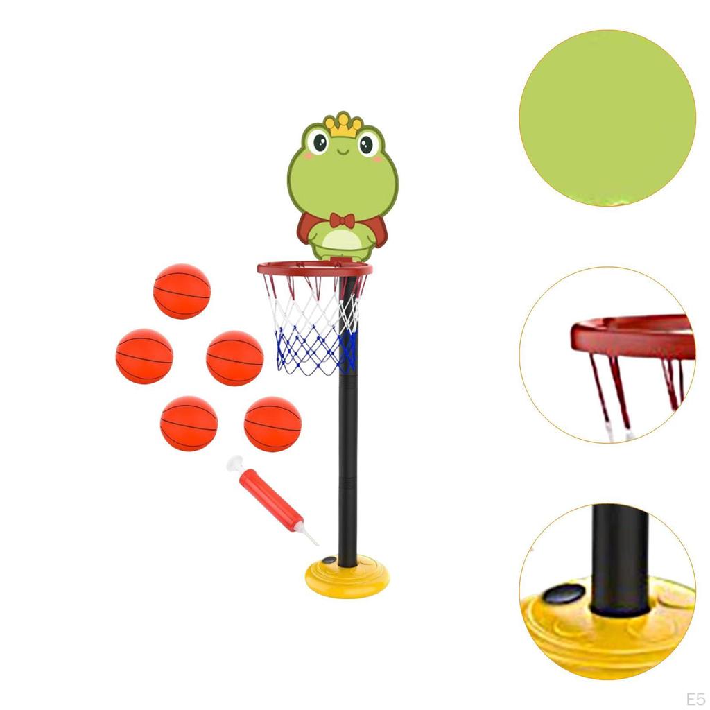 Basketballkorb-Set für Kinder Netz Multifunktionaler Ballständer Outdoor-Sportspielzeug Zubehör
