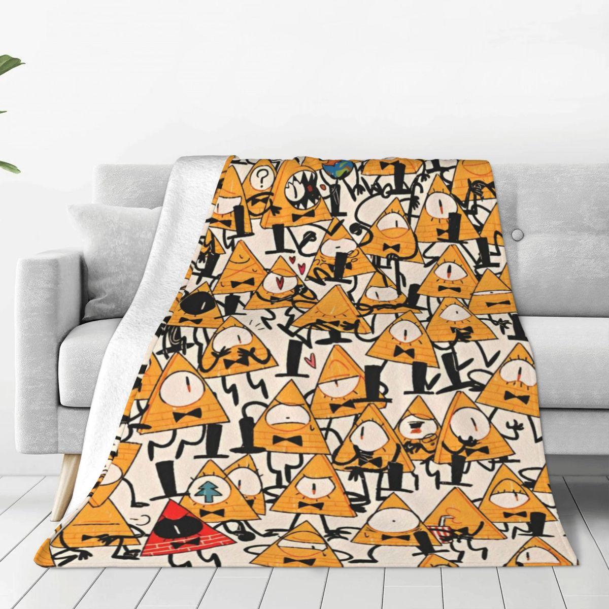 

Warm Blanket Decorative Gravity Falls Characters Throw Blanket Flannel Bedspread For Couch Chair Sofa Bed Novelty Sofa Bed Cover 75x90cm