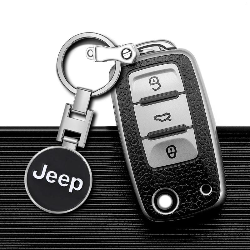 1 szt. Brelok z emblematem samochodu Akcesoria do breloka na klucze Dla Jeep Renegade Compass Wrangler JK Patriot Grand Cherokee XJ SRT Trail Hawk