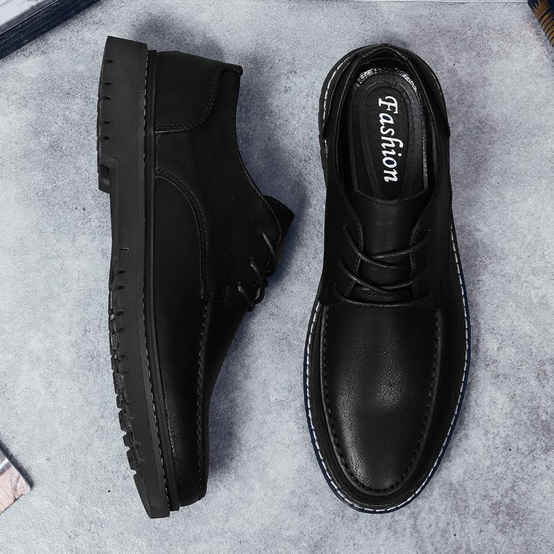 Elegantes Classic Oxford Shoes Hot Sale Men Leather Casual Shoes Soft Sole Lace-up Man Formal Dress Footwear Lightweight Loafers