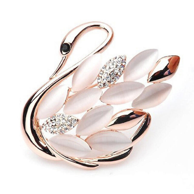 Trendy Elegant Swan Pattern  Brooch Pins  Brooches Pins Clips