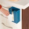 Tissue Storage Box European Hollow Style Punch-free Wall Mounted ABS Pumping Paper Holder for Home