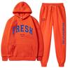 European Size Plus Fashion Printed Sweater Autumn and Winter Fleece Warm Hoodie Casual Sports Women's Suit