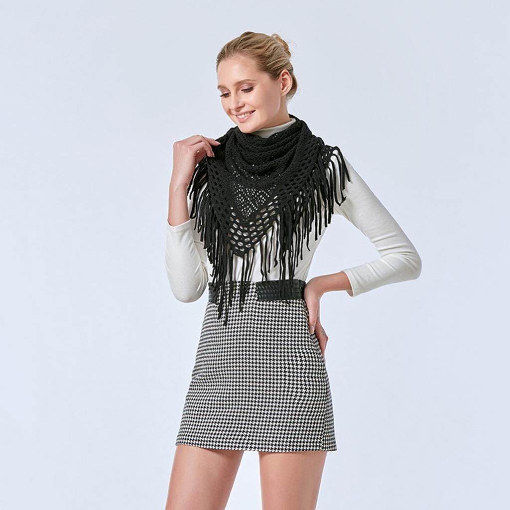 Vier Jahreszeiten Neuestes Damen-Spitzen-Dreieckstuch Stickerei Fransen-Schal Weiblicher Muslimischer Hijab Sonnenschutz-Kopftuch