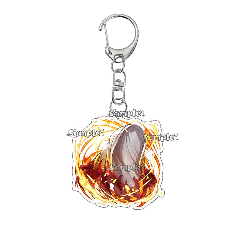 

Creative Acrylic Keychain Agatsuma Zenitsu Tsuyuri Kanawo Cartoon Cute Bag Pendant Jewelry Decoration Charm Accessories Gifts about 5cm